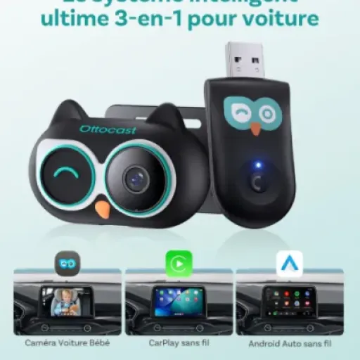 Test OTTOCAST Cabin Care : la caméra bébé voiture qui squatte ton CarPlay