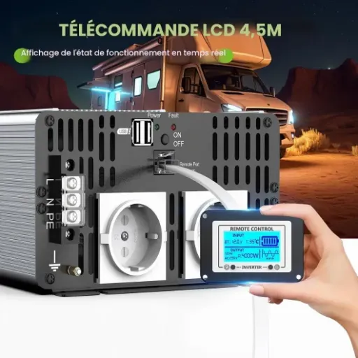 Test FLAMEZUM 2500W SUDOKEJI : un gros convertisseur pur sinus qui fait le job pour le camping et le solaire