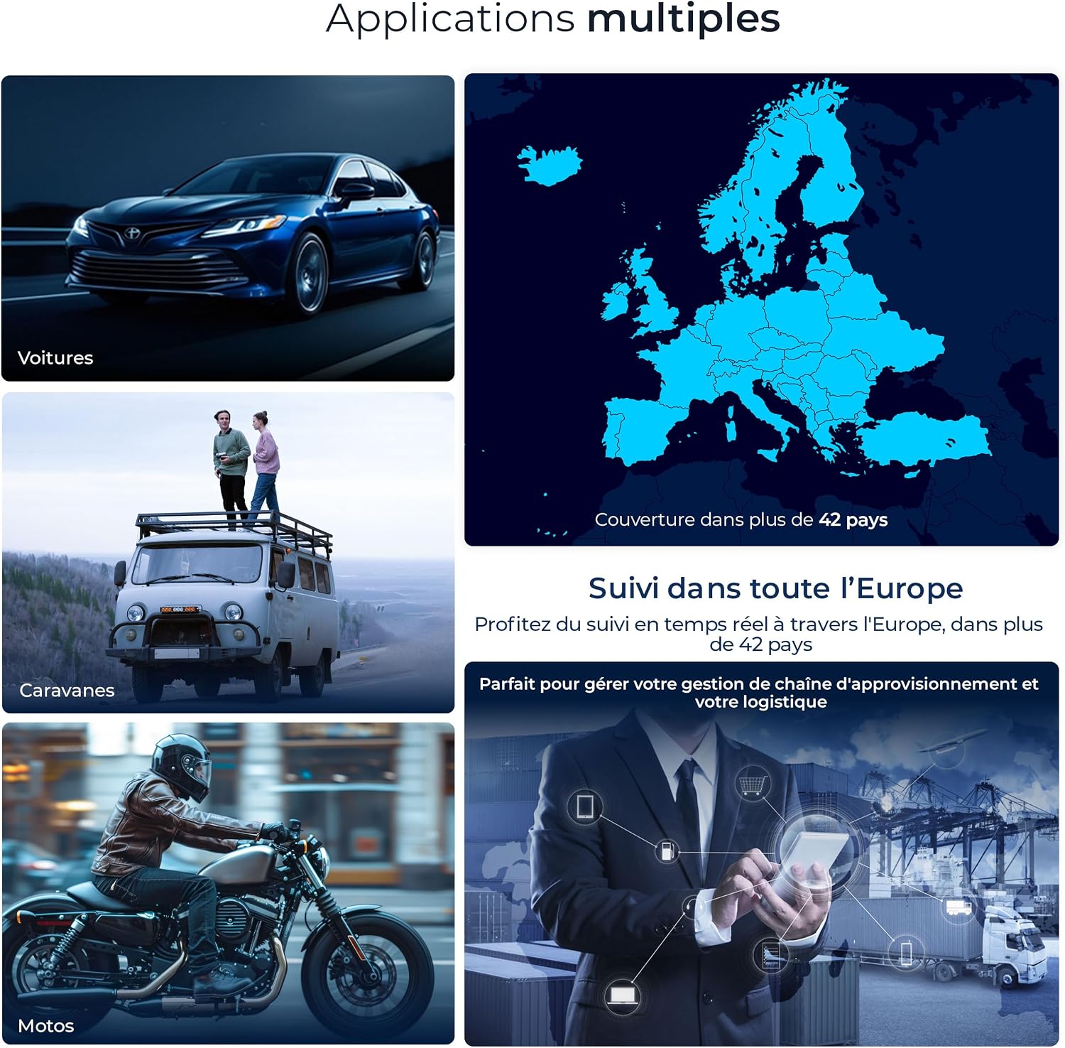 Salind Traceur GPS 4G Magnétique, Auto & Machines, 180 Jours Batterie 4G - Magnétique - Jusqu’à 180 jours d’autonomie