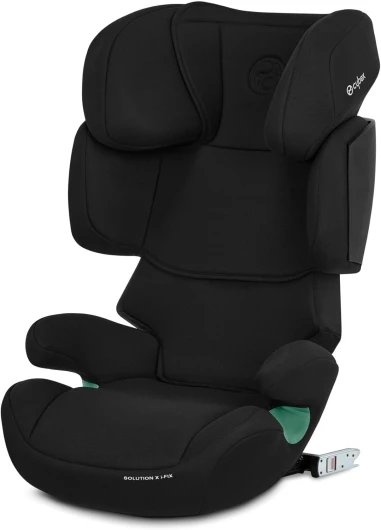 CYBEX Silver Siège-Auto pour Enfants Solution X i-Fix, pour les voitures avec et sans ISOFIX, De 3 à 12 ans env - (100 - 150 cm), de 15 à 50 kg env., Pure Black