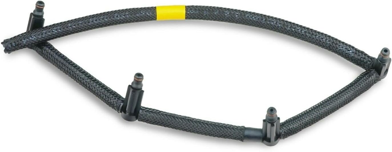 Tuyau de Retour d'injecteur (Tuyau de Carburant Anti-fuite) 1.6 HDi 90 & 109/110 CH compatible pour Berlingo, C2, C3 I, C3 Picasso, C4 I, C4 Picasso, C5 II-III, Xsara Picasso, Jumpy