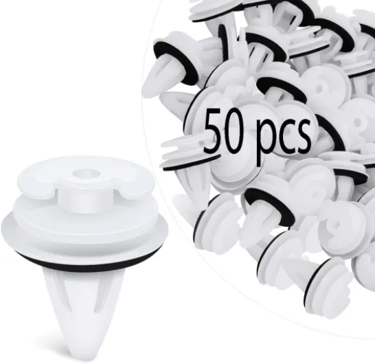 Alrens Kit 50 clips de fixation pour voiture, agrafes de panneau de garniture et de porte de voiture, pour Peugeot, Clips de Porte de Voiture Fixation pour BMW E34, E36, E38, E39, E46, M3, M5, Z3, X5