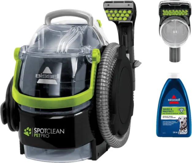 Bissell SpotClean Pet Pro, Shampouineuse Canapé, Moteur Puissant de 750W, Idéal pour Les Propriétaires d'animaux, Nettoyeur pour Tapis, Moquettes, Meubles, Tissus, Voiture & Plus Encore, 15585
