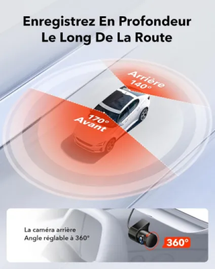 4K Dashcam Voiture,STARVIS 2,Écran IPS 3,18 Pouces,Carte 128 Go Incluse, WiFi 5,8 GHz,GPS,Vision Nocturne,Grand Angle 170° WDR,Moniteur de Stationnement,Prend en Charge Jusqu'à 256 Go (F7NP)