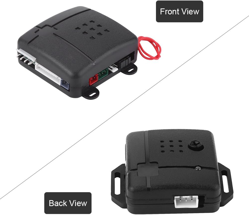 Système d'Alarme, Système d'Alarme de Voiture KEENSO Protection Sécurité Contre Le Vol Antivol Entrée sans Clé avec 2 Télécommandes Sirène
