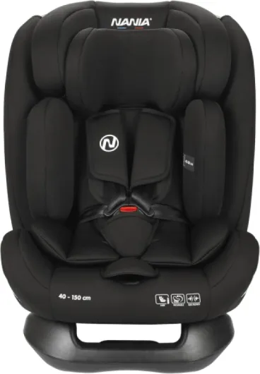 Siège auto enfant Prato - I-Size 40-150 cm - Evolutif naissance jusqu'à 12 ans environ - Fixations ceinture de sécurité- Réglage de l'Appui-tête et de l'Inclinaison, Insert Lombaire et Réducteur Isize Prato