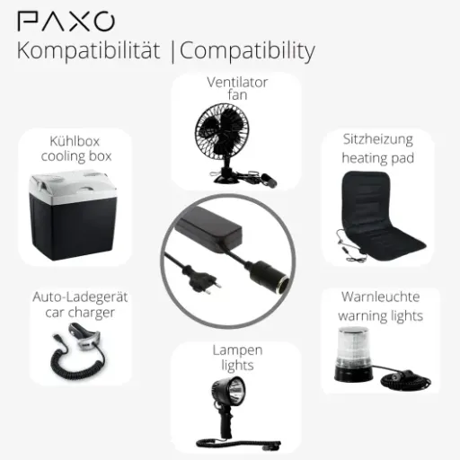 Test Adaptateur Secteur PAXO 60W 12V : le petit bloc pour utiliser tes gadgets de voiture à la maison