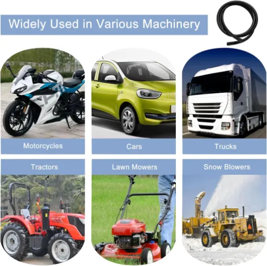 Tuyau D'essence Kit, 2 Mètre Ø 8mm Conduite de Carburant Durite Essenceavec 12 Pièces Colliers de Serrage, NBR Tuyaux d'essence en Caoutchouc pour Moto Tondeuse Camion Voiture 8 mm