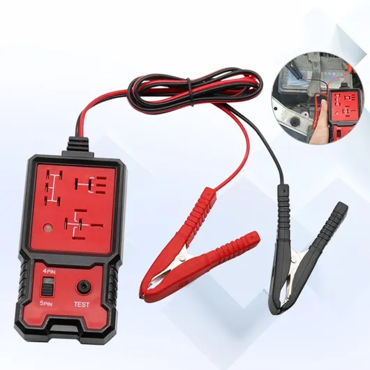 Testeur de relais de voiture, kit de testeur de rayonnement de relais automobile 12 V, testeur électrique de voiture, outil de réparation de diagnostic de système de circuit automatique avec