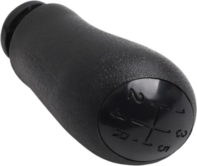 Pommeau de levier de vitesse manuel 5 vitesses pour Clio III (2005-2009), Mégane II (2002-2008) & Kangoo — Pommeau de levier de vitesse en plastique noir avec ajustement