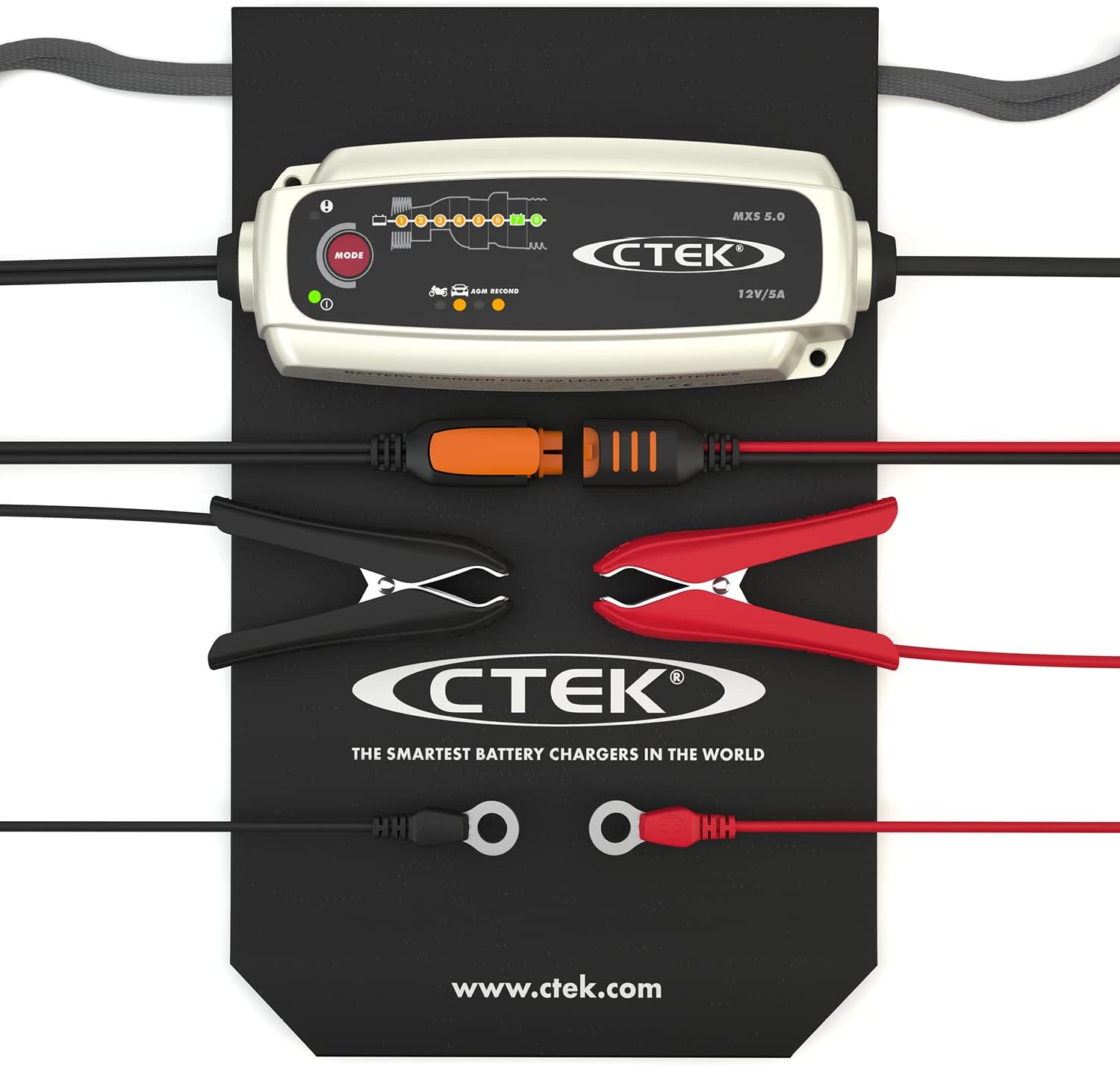 56-305 MXS Batterieladegerät 5 Batterieladegerät Mit Automatischer Temperaturkompensation, 12V 5 Amp (EU Stecker) MXS 5