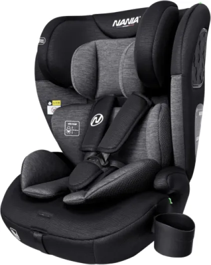 Torino, Siège auto enfants, évolutif 76-150 cm, de 9 à 36 kg, 15 mois à 12 ans, Têtière ajustable 12 niveaux de réglages, Protections latérales,Housse amovible et lavable, Porte gobelet