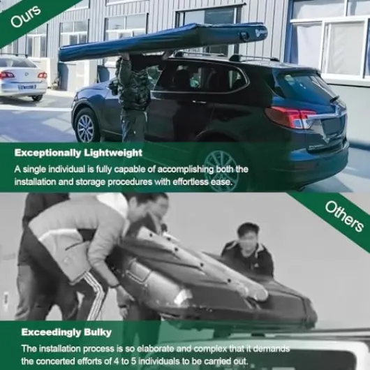 Tente de toit gonflable flottante – 2 personnes portable facile à installer quatre saisons coupe-vent, imperméable et résistante au soleil, tente de toit dôme de camping adaptée pour les voitures, SUV