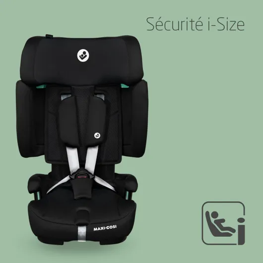 Maxi-Cosi Nomad XL Plus, Siège auto évolutif pliable, 15 mois - 12 ans, 76 - 150 cm, Siège auto de voyage portable, Protection G-CELL contre les chocs latéraux, Sac de voyage, Authentic Black