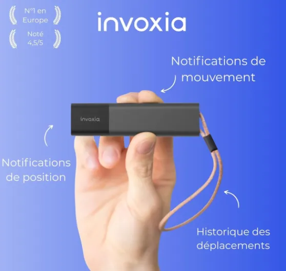Tracker GPS Classic - Abonnement 3 Ans Inclus - pour Voitures, Motos, Vélos, Enfants - Alertes de Mouvement et d’Inclinaison - Jusqu’à 6 Mois d’autonomie