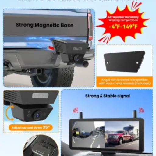 Test AUTO-VOX 2 Magnétique Solaire : la caméra de recul plug-and-play pour camping-car et remorque