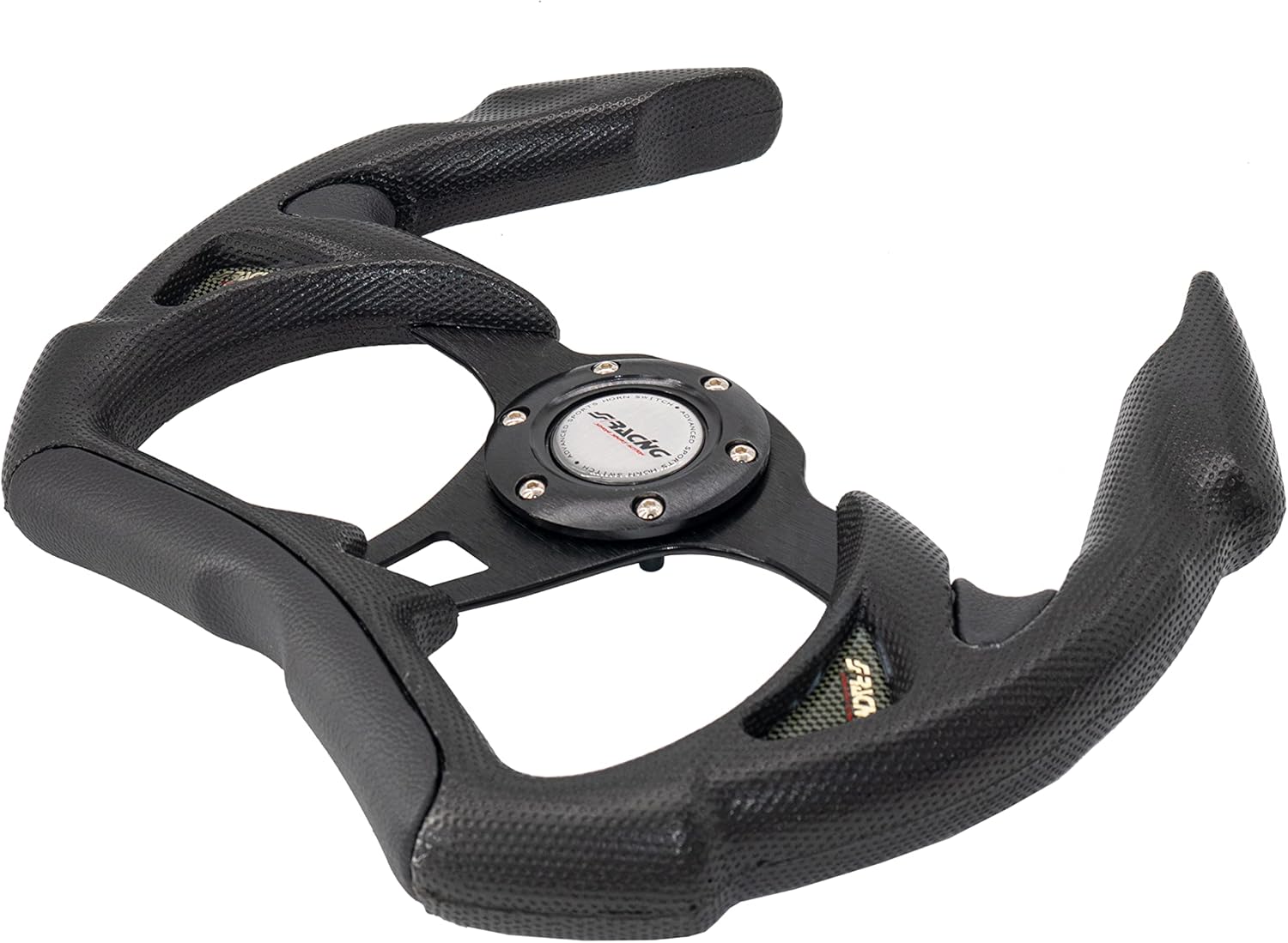 Simoni Racing Volant Universel X5 Stealth - PU Noir - Diamètre 350mm