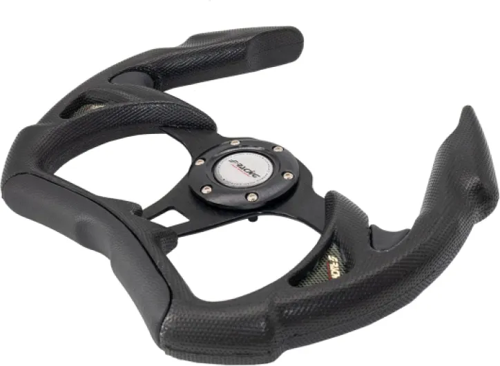 Simoni Racing Volant Universel X5 Stealth - PU Noir - Diamètre 350mm