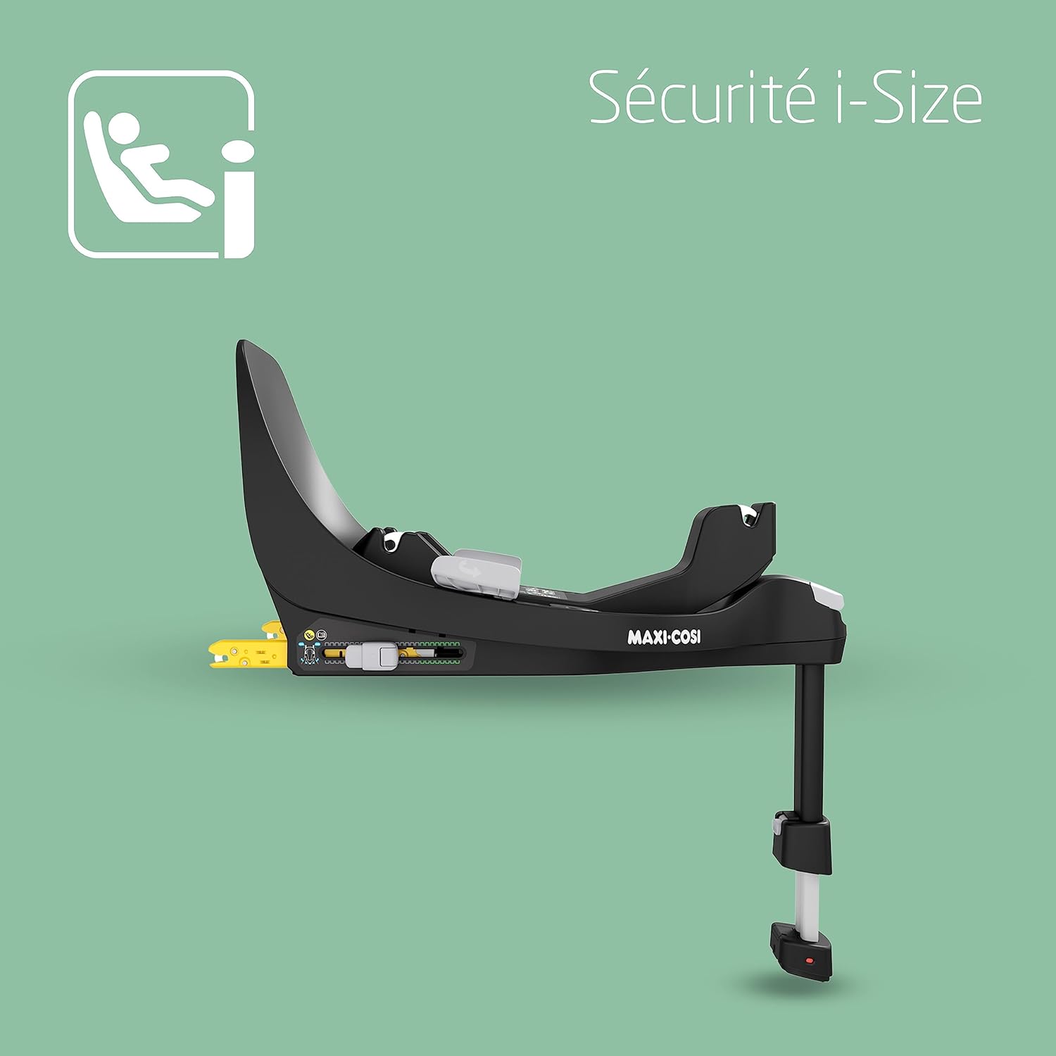 Maxi-Cosi Base FamilyFix 360 i-Size, Base de Siège-auto pivotant, Base ISOFIX pivotante 360, 0 à 4 ans (40 à 105 cm), Rotation à une main FlexiSpin, Verrouillage rotation TravelSafe, Click & Go, Noir Black FamilyFix 360