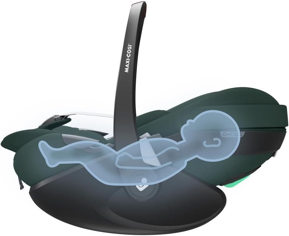Maxi-Cosi Pebble 360 Pro² i-Size, Siège-auto bébé, Siège-auto nouveau-né 360, 0 à 18 mois (40 à 87 cm), Rotation à une main, Coulissant, Compatible Base FamilyFix 360 Pro, Twillic Green