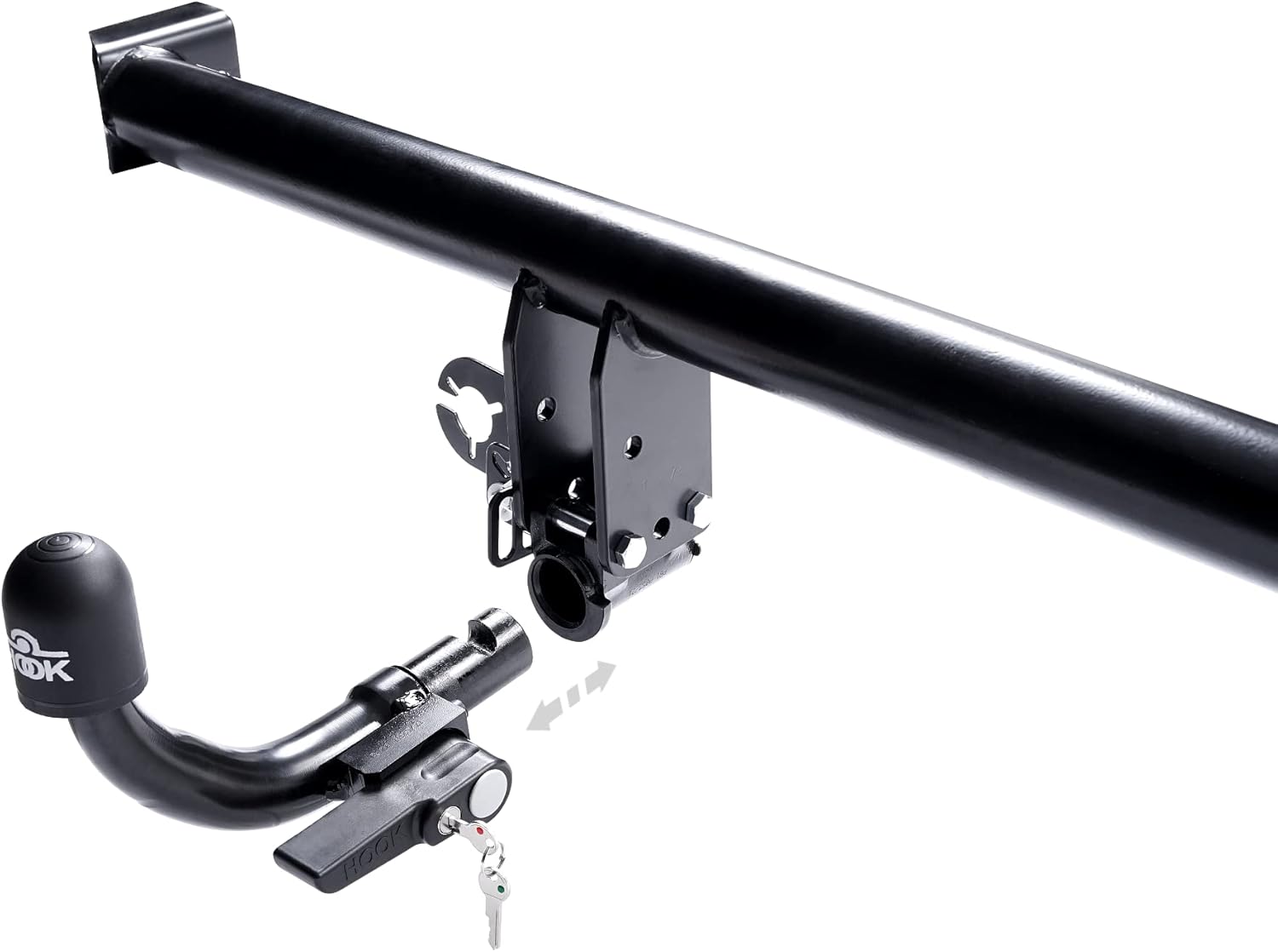 HOOK Nouveau attelage démontable Horizontale Compatible avec Citroen Berlingo III Van/furgon Depuis 07.2018 avec Faisceau électrique Universel 7-Broches