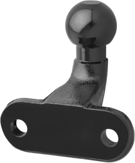 Boule d’Attelage Équerre Ø 50 mm – pour Remorque et Applications Fixes – Homologuée E-Type – Noir