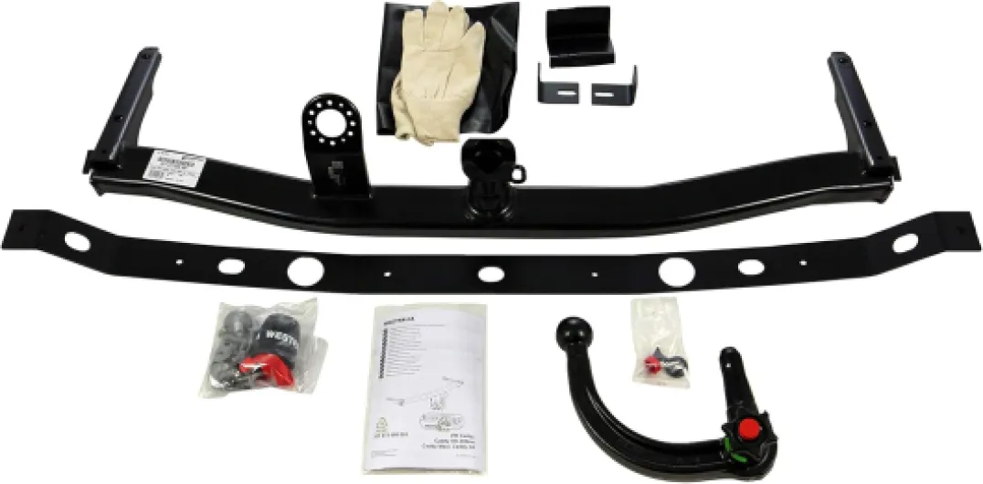 Attelage Démontable pour VW Caddy 3 + 4 (y compris Life, Maxi, Alltrack) (09/2010 - 09/2020) – avec faisceau électrique spécifique à 13 broches attelage amovible avec 13 pôles - kit électrique