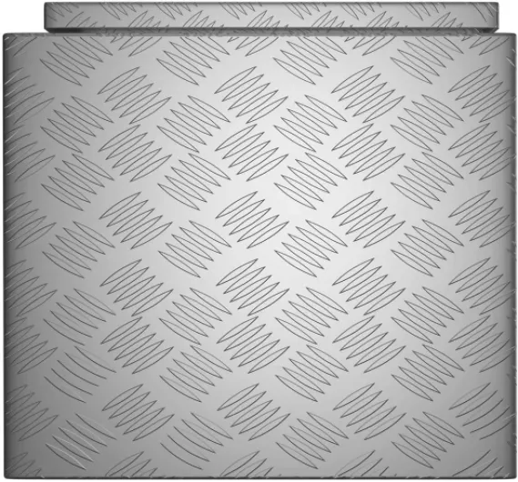 MSW Coffre De Rangement Aluminium Damier Malle De Transport MSW-ATB-910 (119 litres, 91 x 44 x 43 cm, Charnières Et Poignées Rivetées)