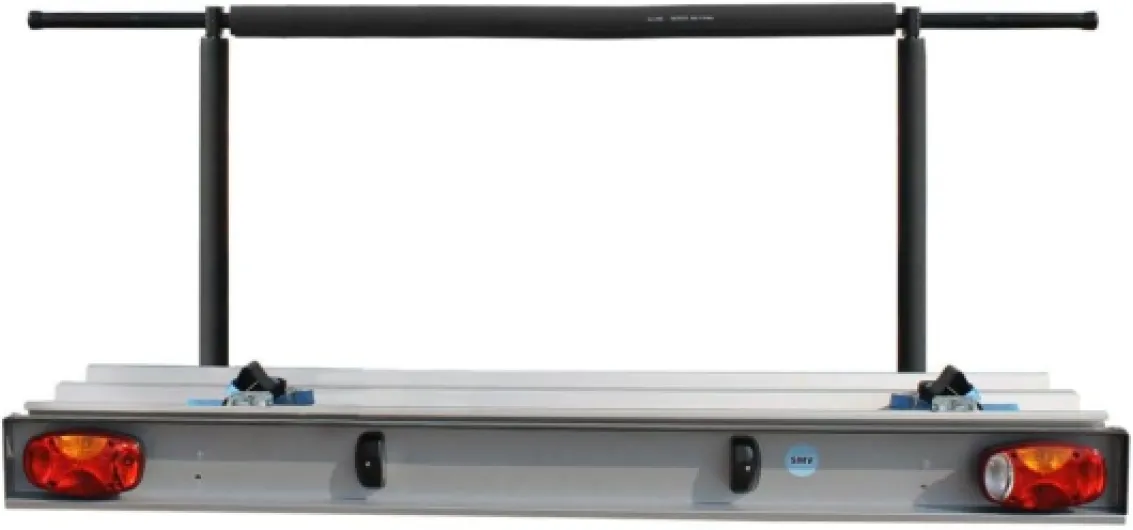 Porte-moto/porte-bagages arrière/porte-charge pour camping-cars - Capacité de charge max - 150kg - Acier/aluminium - Galvanisé à chaud - Homologation CE