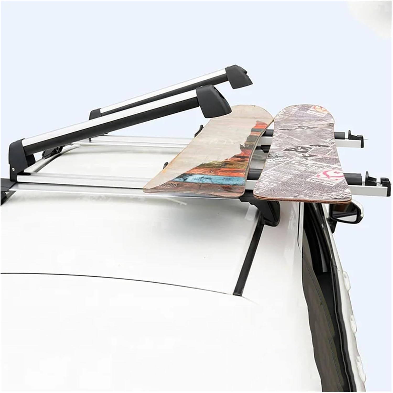 Barres Toit Porte-Bagages Universel en Alliage D'aluminium, Porte-Bagage Toit Voiture Porte-Ski Porte-Ski Barres Transversales
