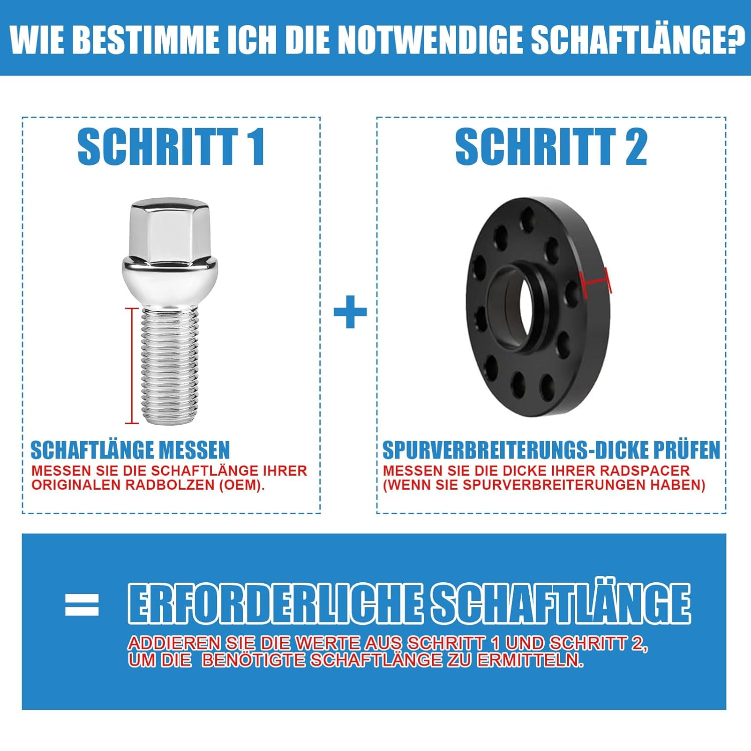20 Boulons de Roue Filetage 45 mm Pour Élargisseurs de Voie I M14x1,5x45 mm I Siège Sphérique R13 I CLÉ 17 mm I Compatibles avec Jantes OEM pour Audi et VW Argenté M14x1,5x45 mm