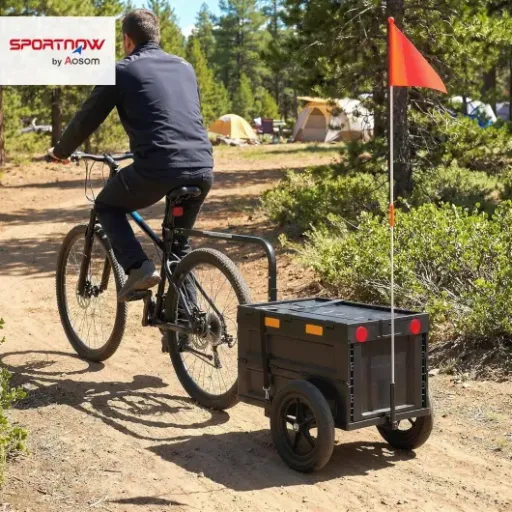 Test SPORTNOW Remorque Vélo 65L : la petite remorque pratique pour les courses du quotidien