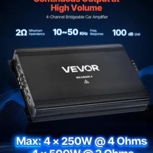Test VEVOR Amplificateur Audio Voiture 4 canaux : ça envoie du son sans exploser le budget