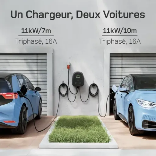 Test dé Borne de Recharge Double 2×11kW : pratique pour 2 VE, mais pas sans zones floues