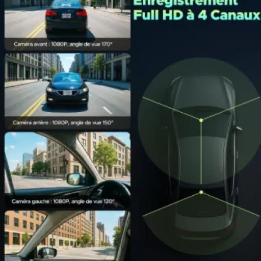 Test LAMTTO 4 Canaux Dashcam : la 360° qui veut tout filmer sans se ruiner