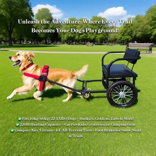 Test Chariot Tracté par Chien DWZL : sympa pour les balades, mais pas plug-and-play