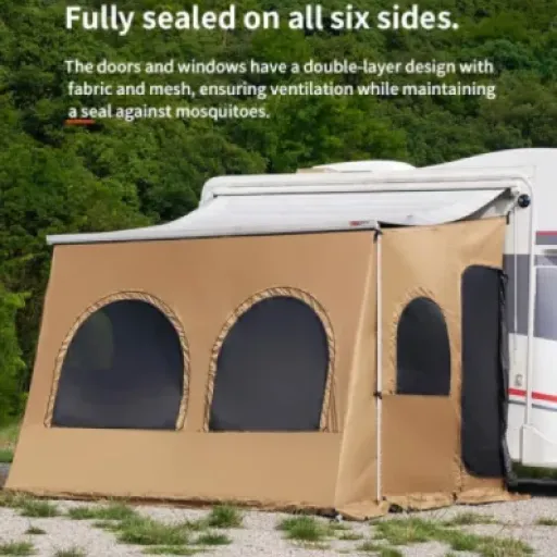Test Tente de auvent camperig C350 : pratique pour gagner de la place, mais pas sans défauts