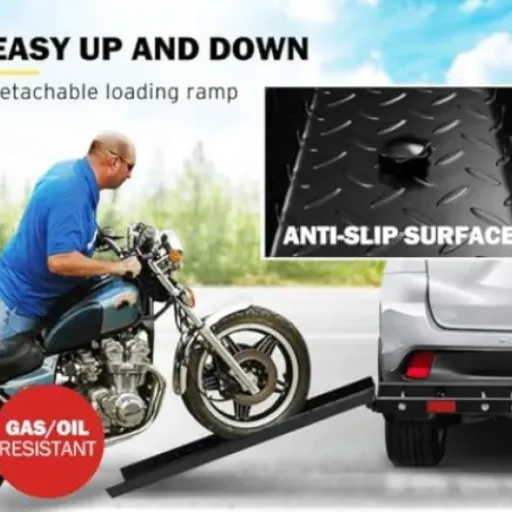 Test porte-moto attelage 227 kg : pratique pour éviter la remorque, mais pas sans défauts