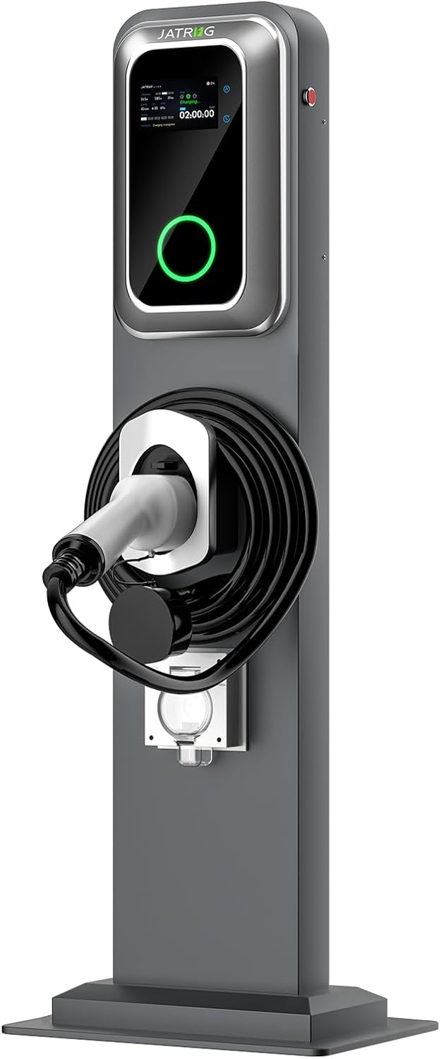 K1 kit borne de Recharge S1 wallbox 7kw 32A monophase câble 8M véhicules électriques avec Poteau de Support +Prise renforcée étanche Cable 8M 7kw