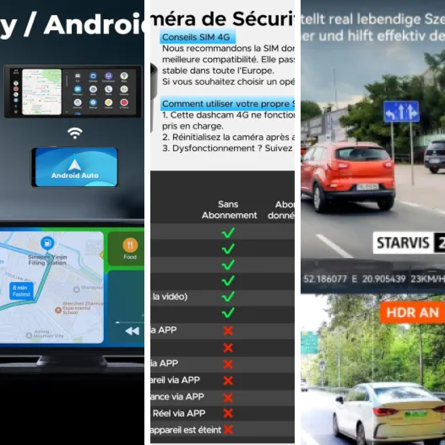 Comparatif des 10 meilleurs dashcams avant et arrière (2026)