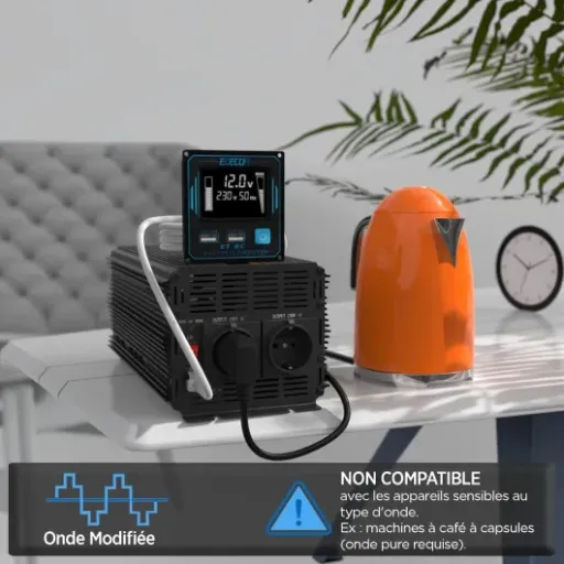 Test EDECOA 3000W 12v/220v : un gros convertisseur qui fait le job si on sait ce qu’on lui demande