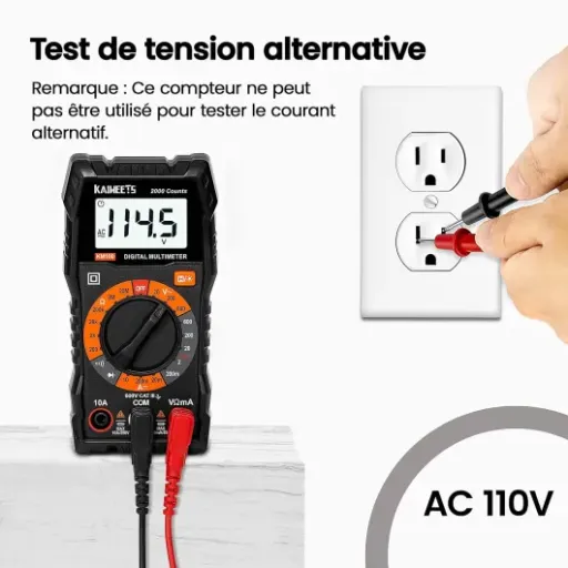 Test Multimètre Numérique KAIWEETS KM100 : le petit voltmètre pas cher qui fait le job