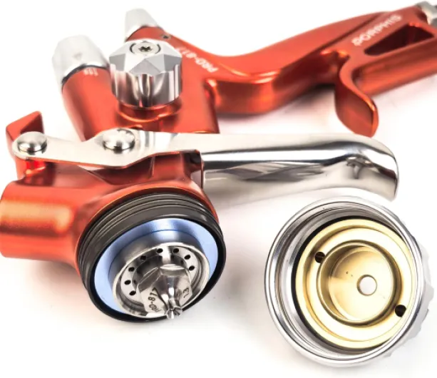 Pistolet de peinture PRD-817 VS Type avec buse fendue 1,3 mm Pistolet de retouche automobile Orange