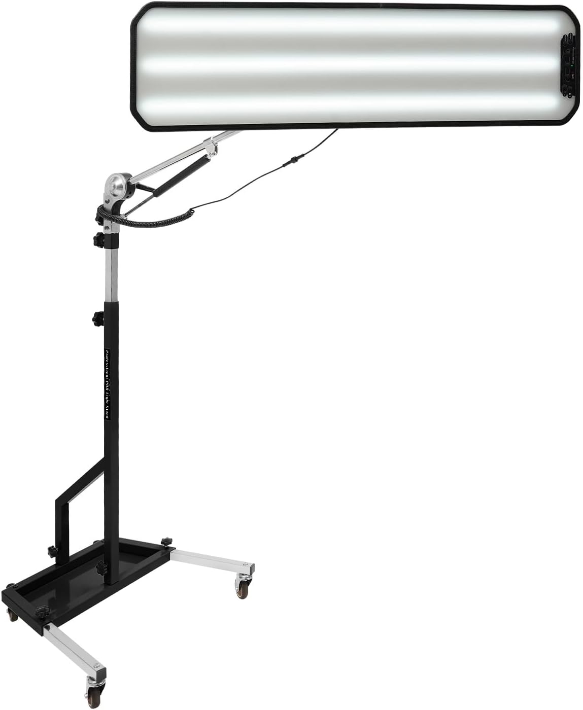 Dellen Lampe PDR Lampe de carrosserie de voiture avec 3 zones de bande lumineuse LED, hauteur réglable de 110 à 170 cm et 6 couleurs réglables pour les ateliers automobiles, les magasins Noir