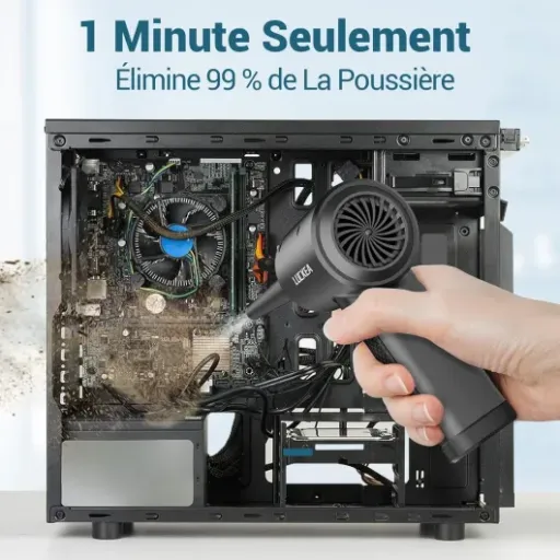 Test LUCKEA Souffleur Air Comprimé C4915-6 : fini les bombes d’air jetables pour le PC