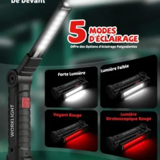 Test Coquimbo Lampe de Travail (pack de 2) : deux petites lampes aimantées qui font le job pour le bricolage et la voiture