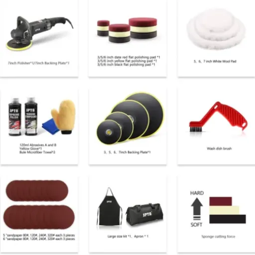 Test SPTA 1200W ROMPS7AC : la polisseuse rotative qui fait le job sans exploser le budget
