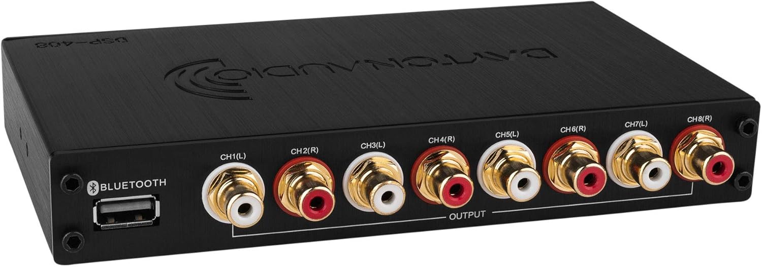 Dayton Audio DSP-408 4x8 DSP Numérique Signal Processeur pour la Maison et la Voiture Audio