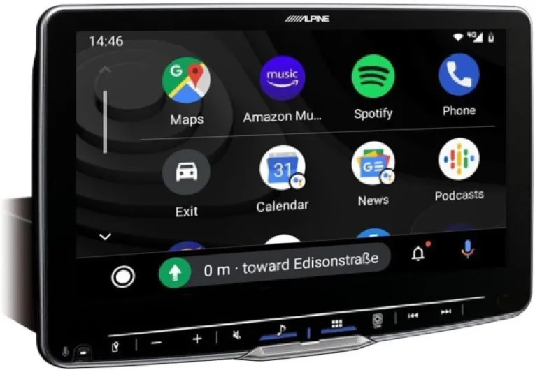 Alpine iLX-F905D - Autoradio avec écran Tactile 9 Pouces, Dab+, boîtier encastrable 1 DIN, Apple CarPlay sans Fil et Prise en Charge de Voiture Android