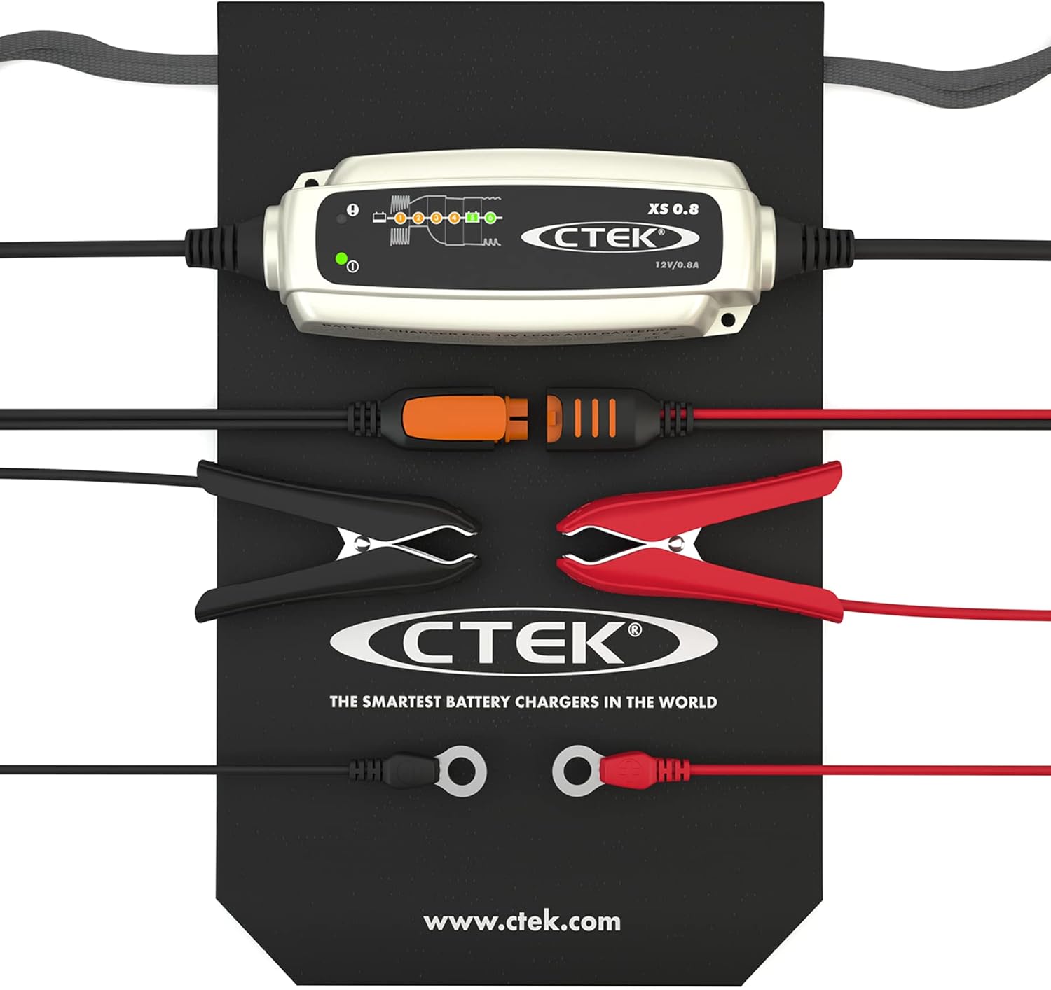 XS 0.8, Chargeur De Batterie Intelligent 12V 0.8A, Chargeur De Batterie Moto, Quad, Motoneige, Jetski, Tondeuse Ã€ Gazon, Mainteneur De Charge De Batterie, Désulfateur De Batterie